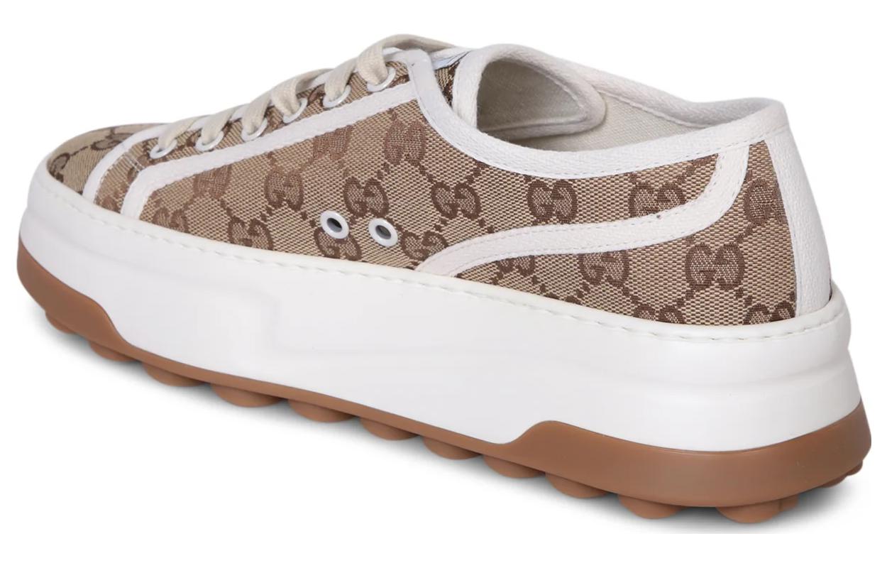 Purchase (W) Gucci GG Sneaker ''Interlocking G - Beige'' - Beigefarbene Gucci Sneaker 746766-20Q20-9745