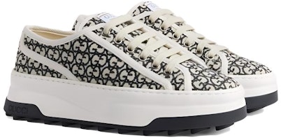 (W) Sneaker Gucci GG 'Gading Hitam' 746766-FAC1Y-8445 Lookbook (W) Sneaker Gucci GG 'Gading Hitam' 746766-FAC1Y-8445