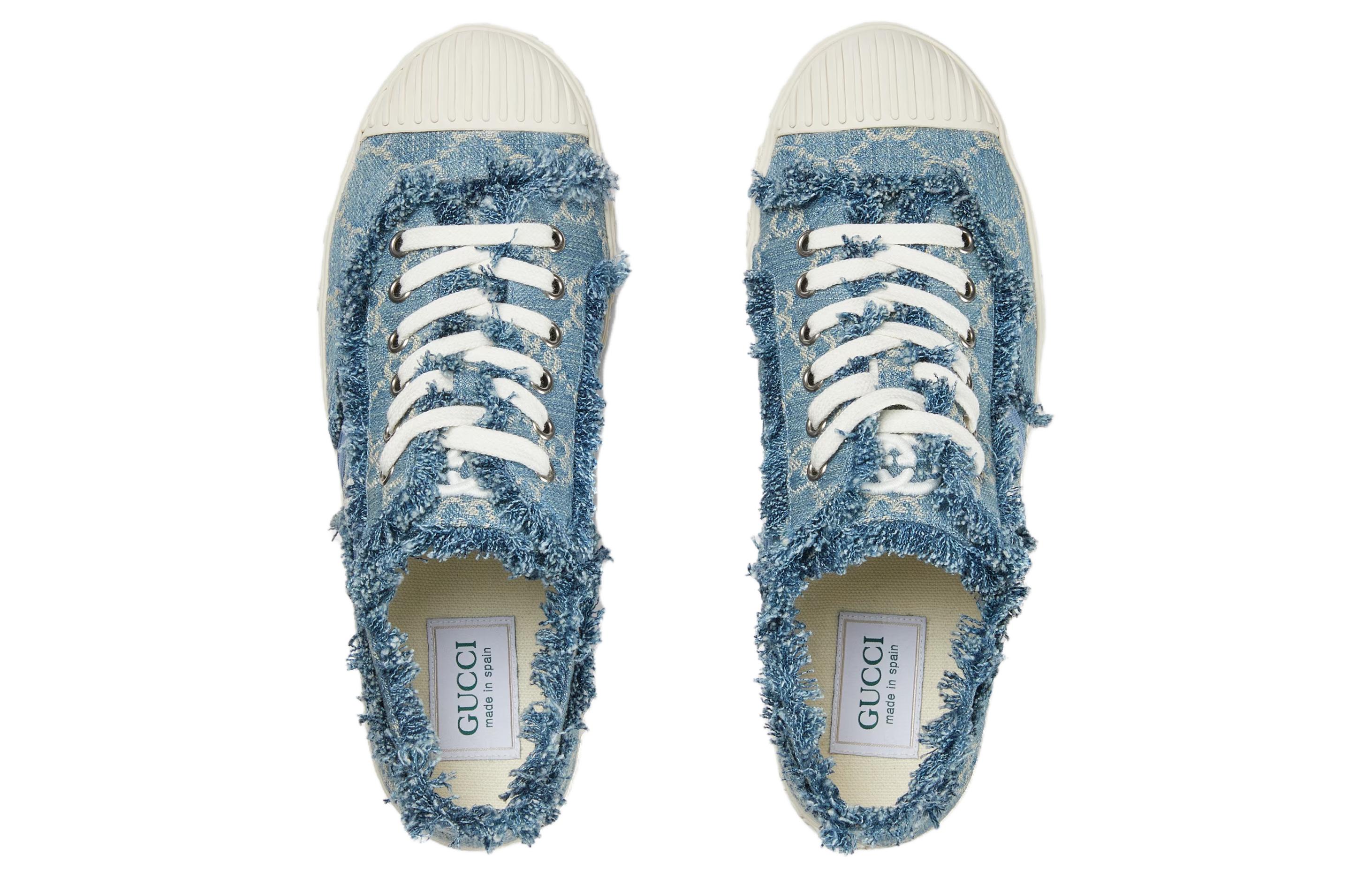 Shop (Women) Gucci GG Sneaker 'Light Blue Denim' 784213-FACTS-4644