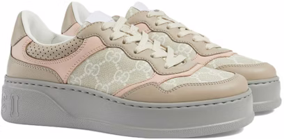 GUCCI古馳 Chunky B GG Supreme 時尚板鞋 女款 麥粉色 Order GUCCI古馳 Chunky B GG Supreme 時尚板鞋 女款 麥粉色