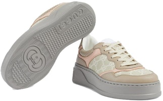 GUCCI古馳 Chunky B GG Supreme 時尚板鞋 女款 麥粉色 Purchase GUCCI古馳 Chunky B GG Supreme 時尚板鞋 女款 麥粉色