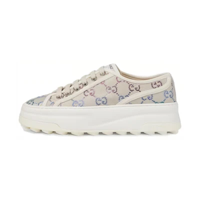 (W) Gucci GG Sneaker 'Off White Crystals'