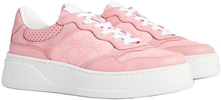 (W) Gucci GG kasut Supreme 'Pink White' 700775-AAB3I-5863 Lookbook (W) Gucci GG kasut Supreme 'Pink White' 700775-AAB3I-5863