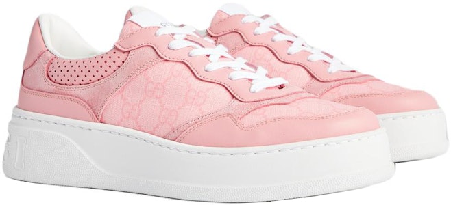 (W) Sneaker Gucci GG Supreme 'Pink White' 700775-AAB3I-5863 Lookbook (W) Sneaker Gucci GG Supreme 'Pink White' 700775-AAB3I-5863