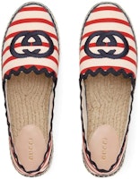 (W) 古驰 GG 条纹红色帆布鞋 694434-UGF20-9860 Purchase (W) 古驰 GG 条纹红色帆布鞋 694434-UGF20-9860