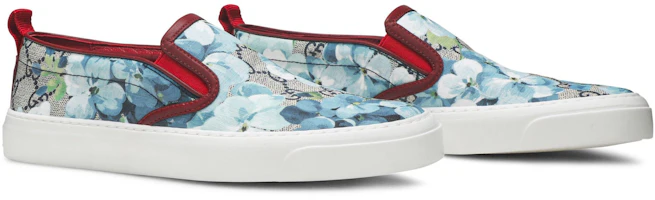 Cheap GUCCI古馳 帆布印花低筒 時尚板鞋 女款 藍色