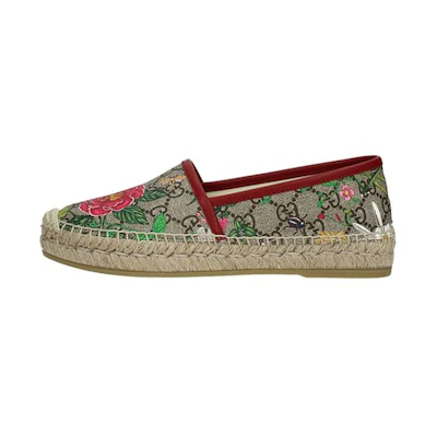 (W) Gucci GG Supreme Espadrilles 'Floral'