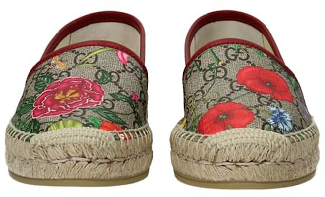 (Women) Gucci GG Supreme Espadrilles 'Floral' 611443-HT530-8489 Shop (Women) Gucci GG Supreme Espadrilles 'Floral' 611443-HT530-8489
