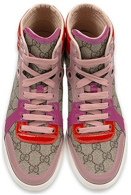 GUCCI 古馳 中幫 系帶時尚板鞋 女款 橙粉 Order GUCCI 古馳 中幫 系帶時尚板鞋 女款 橙粉