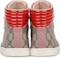 Shop (W) Gucci GG Supreme Tinggi Atas 'Beige Carmine Rose Rosette Baru' 404937-KLQW0-9861