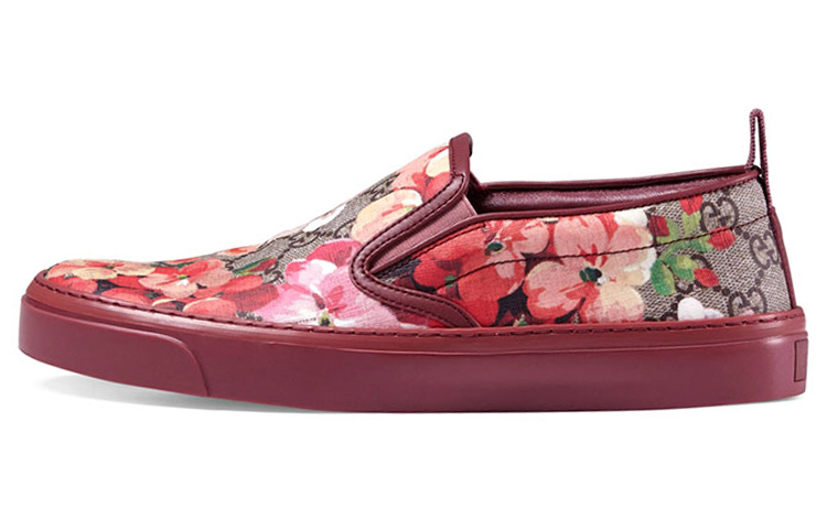 (Women) Gucci GG Supreme Monogram Blooms Slip On 'Dry Rose' 408511-KU2E0-8971