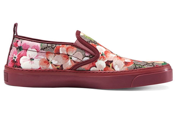(W) Gucci GG Supreme Monogram Blooms Slip On 'Dry Rose' 圖 2