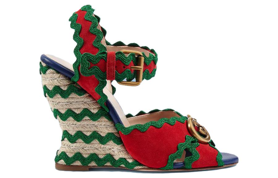 Order (W) Gucci GG Tacones Plataforma Multicolor Rojo Verde 699270-D8EV0-6460