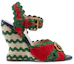 Order (W) Gucci GG Tacones Plataforma Multicolor Rojo Verde 699270-D8EV0-6460