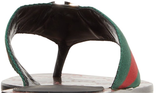 GUCCI 古馳 GG 織帶夾趾簡約休閒涼鞋 女款 綠紅 Sizing GUCCI 古馳 GG 織帶夾趾簡約休閒涼鞋 女款 綠紅