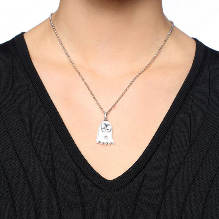 (Women) GUCCI Ghost Style 925 Silver Necklace for Women 455276-J8400-0701 圖 5