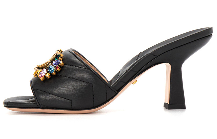 (Women) Gucci Goat Leather Stiletto Sandals 'Black Fashion' 695204-BKO60-1000