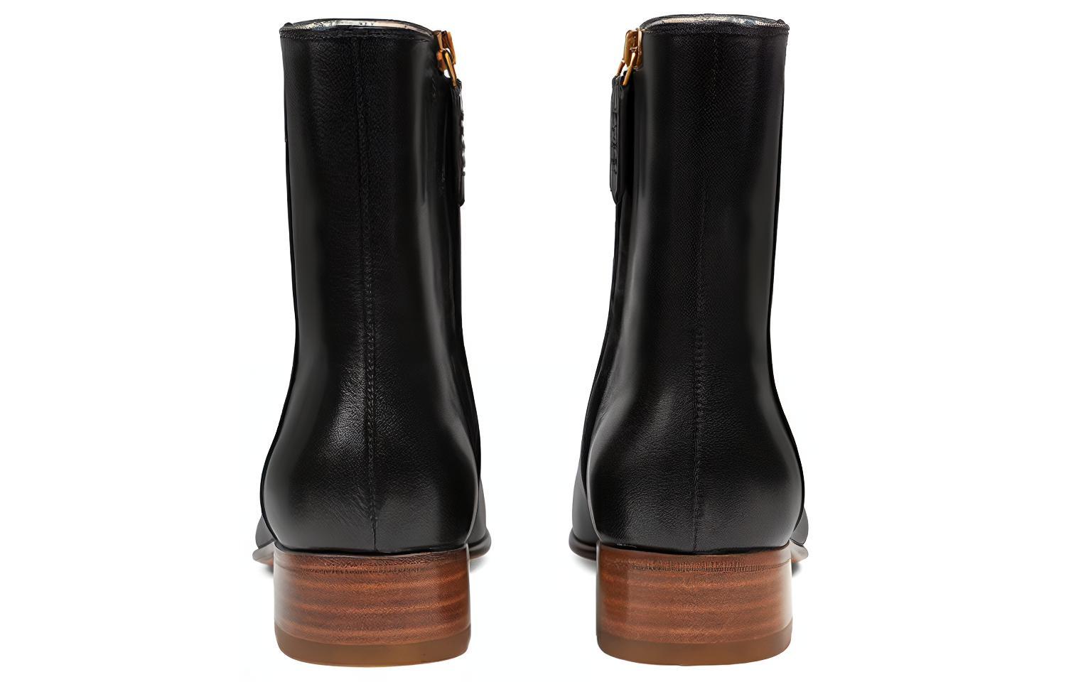 (W) Gucci Goatskin Hills Logo Ankle Boots 'Black' 圖 4