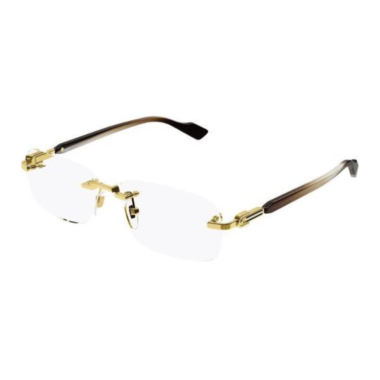 (Women) GUCCI Gold Acetate Rectangle Optical Glasses for Women. GG1221O002 圖 2