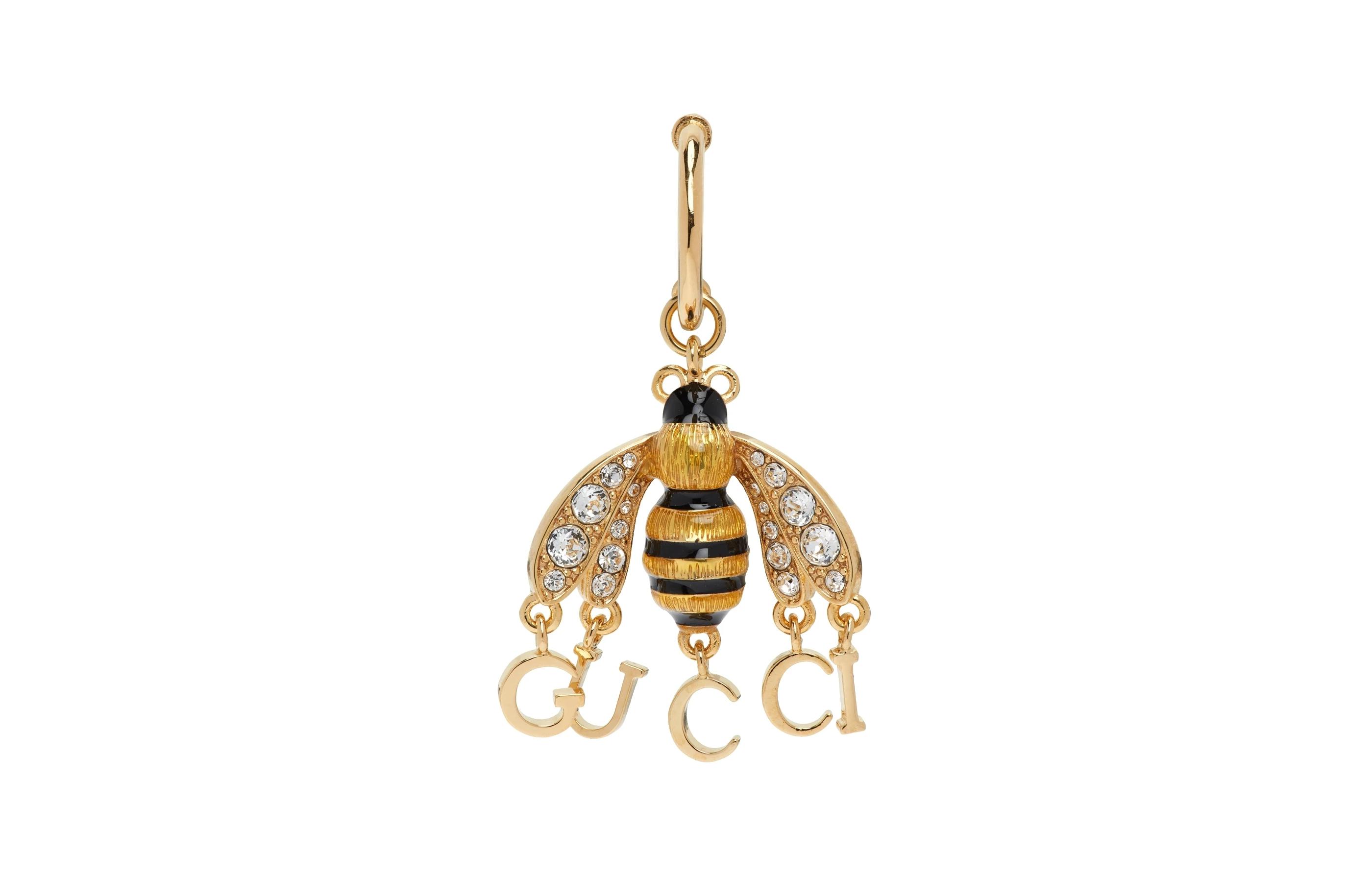 Order (Women) GUCCI Gold Bee Logo Earrings for Women 221451F022001