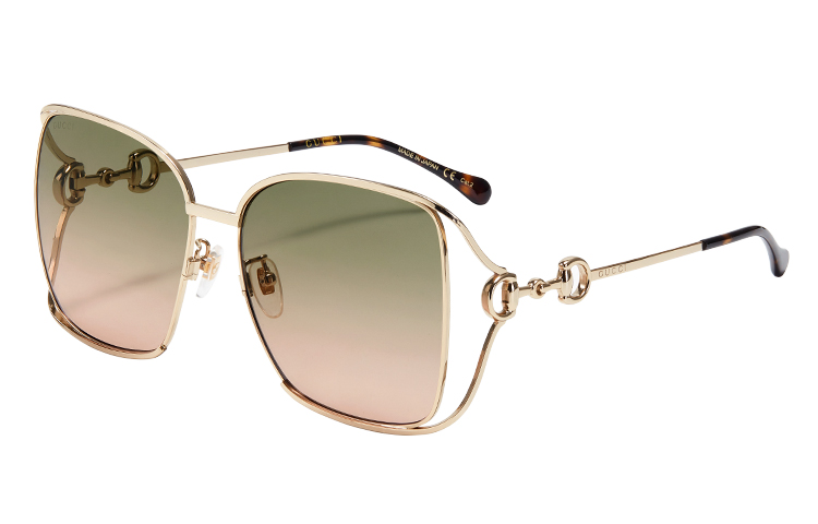 (Women) GUCCI Gold Frame Square Sunglasses GG1020S-001 61 圖 2