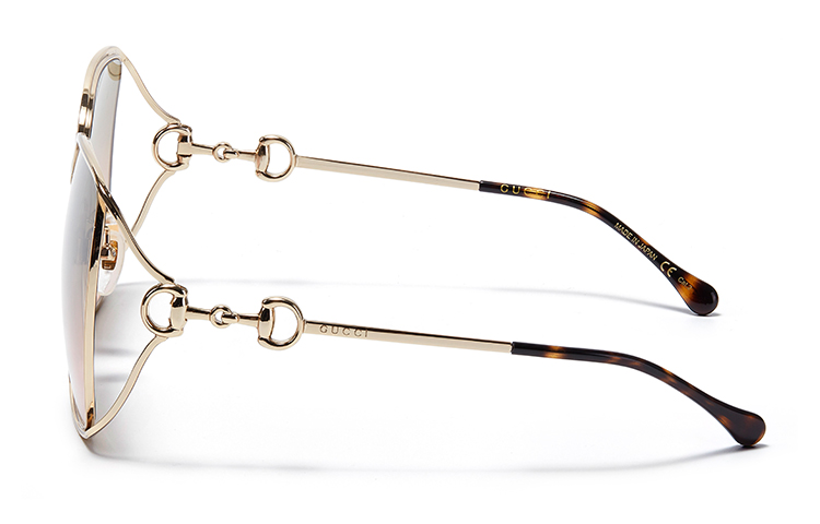 (Women) GUCCI Gold Frame Square Sunglasses GG1020S-001 61 圖 4