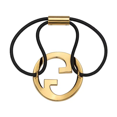 (Women) GUCCI Gold Metal Hair Tie for Women with Hollow Design. POIZON240620894