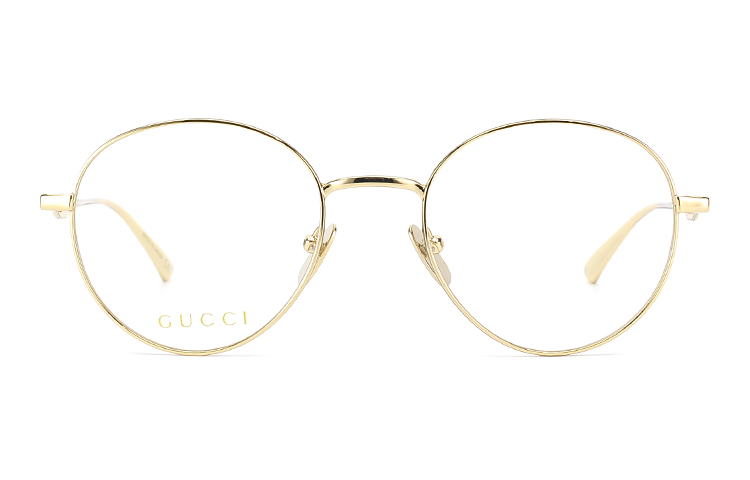 (Women) GUCCI Gold Round Optical Eyeglasses Asian Fit GG0337O-001 圖 3