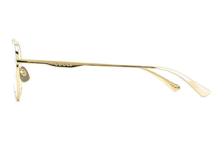 (Women) GUCCI Gold Round Optical Eyeglasses Asian Fit GG0337O-001 圖 4