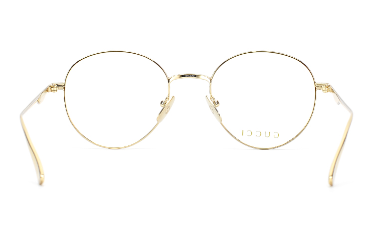 (Women) GUCCI Gold Round Optical Eyeglasses Asian Fit GG0337O-001 圖 5