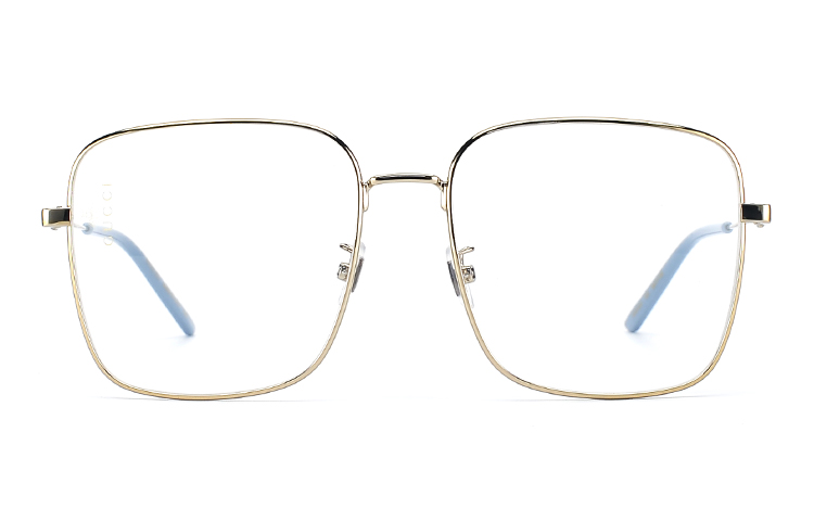 (Women) GUCCI Gold Square Alloy Optical Eyeglass Frame GG0445O-002 圖 3