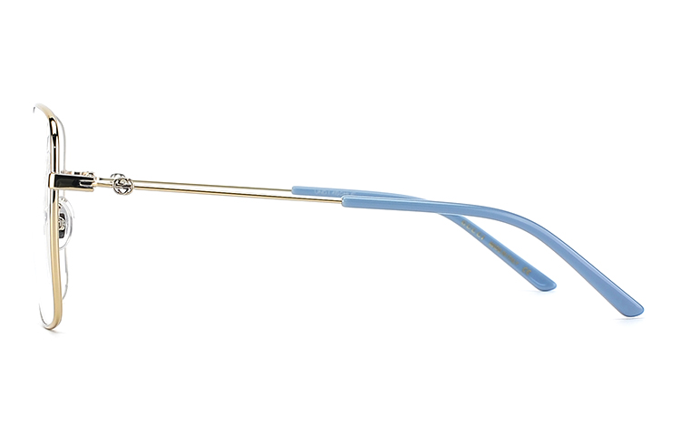 (Women) GUCCI Gold Square Alloy Optical Eyeglass Frame GG0445O-002 圖 4