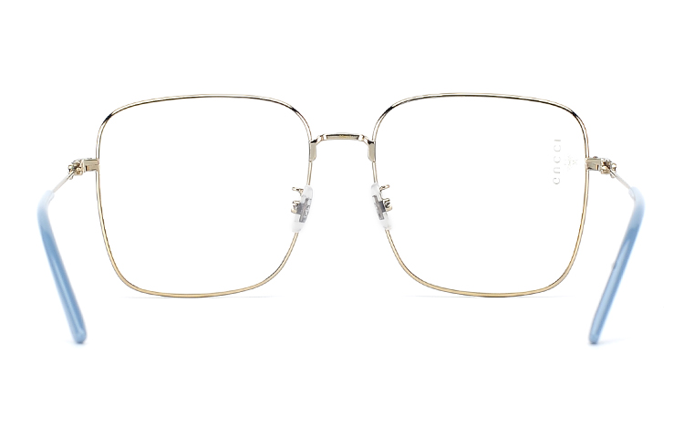 (Women) GUCCI Gold Square Alloy Optical Eyeglass Frame GG0445O-002 圖 5