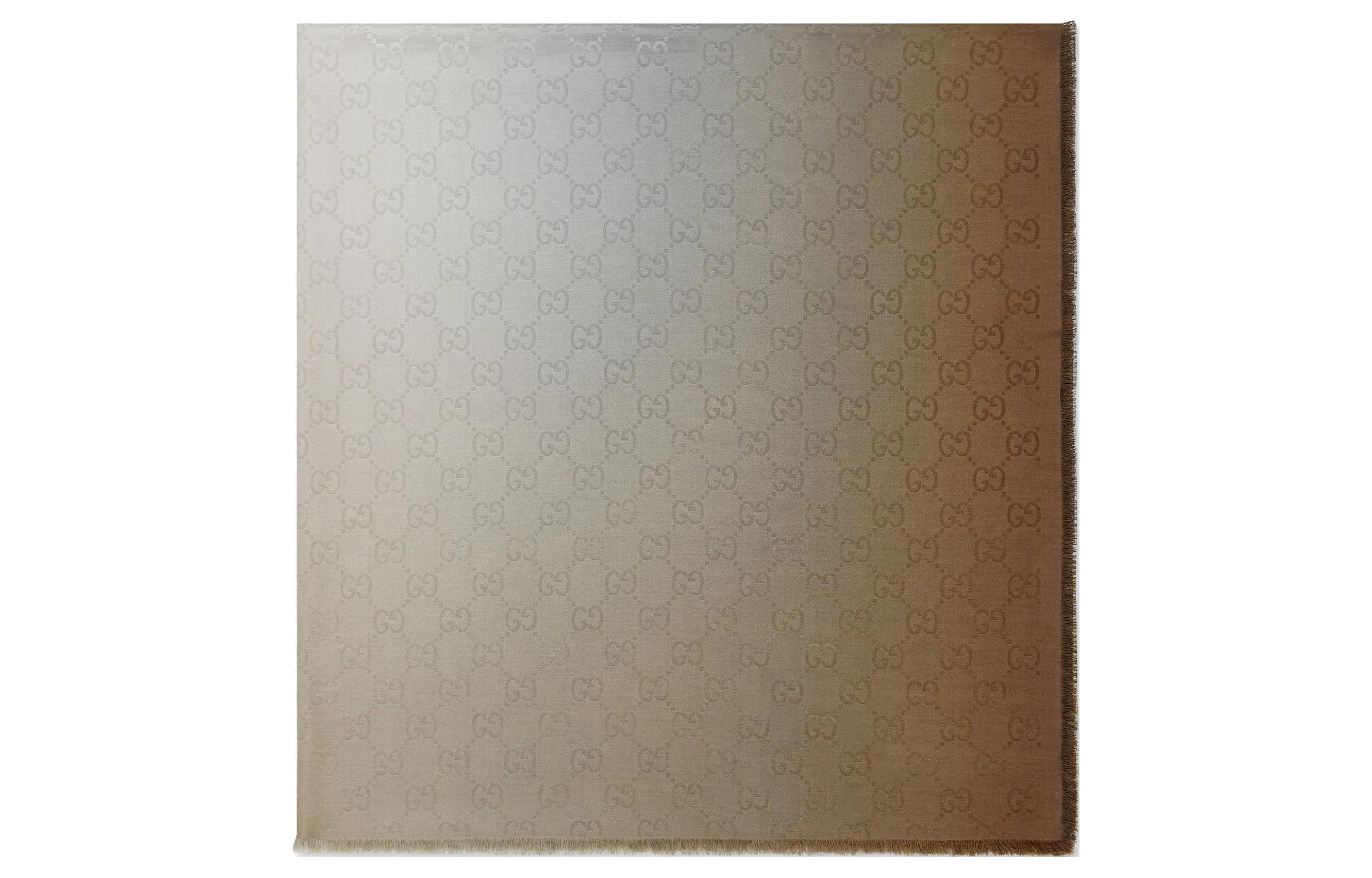 (Women) GUCCI Gradient Design Brown Silk Scarf for Women 7827663GAND9800 圖 3