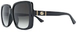 Order (W) GUCCI 女士渐变镜片方形太阳镜 - 黑色 GG0632SA001
