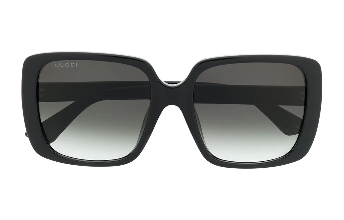 Lookbook (W) GUCCI 女士渐变镜片方形太阳镜 - 黑色 GG0632SA001
