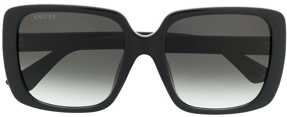 (W) GUCCI 女士渐变镜片方形太阳镜 - 黑色 GG0632SA001 Lookbook (W) GUCCI 女士渐变镜片方形太阳镜 - 黑色 GG0632SA001