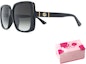 Shop (W) GUCCI 女士渐变镜片方形太阳镜 - 黑色 GG0632SA001