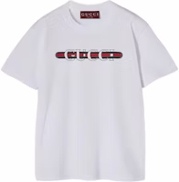(Women) Gucci Graphic Print Short Sleeve Crewneck T-Shirt Women White 787299-XJGNW-9074 (Women) Gucci Graphic Print Short Sleeve Crewneck T-Shirt Women White 787299-XJGNW-9074
