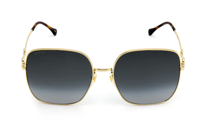 (W) GUCCI Cermin Mata Kelabu Rectangular Horsebit dengan Pilihan Preskripsi GG0879S-001 Lookbook (W) GUCCI Cermin Mata Kelabu Rectangular Horsebit dengan Pilihan Preskripsi GG0879S-001