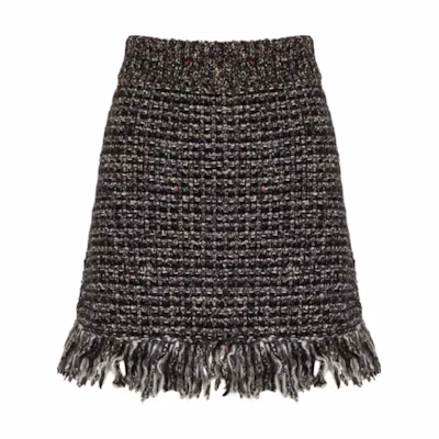 (Women) Gucci Green and Brown Short Casual Skirt with Tassels 678753-XKBZH-1060