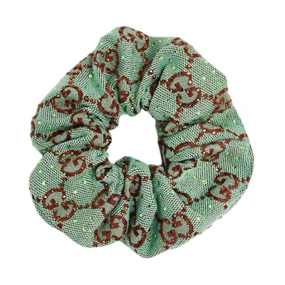 (Women) GUCCI Green Letter Print Hair Tie for Women. 7814153GAM94874