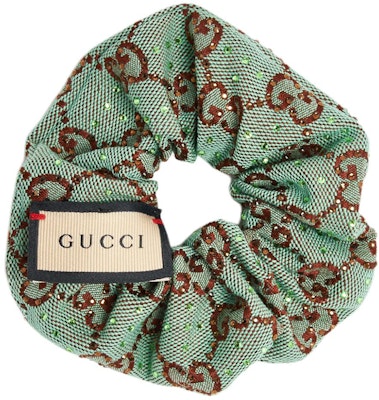 (Women) GUCCI Green Letter Print Hair Tie for Women. 7814153GAM94874 Lookbook (Women) GUCCI Green Letter Print Hair Tie for Women. 7814153GAM94874