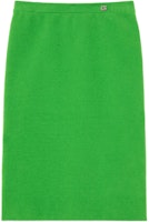 (Women) Gucci Green Solid Straight High-Waisted A-Line Casual Skirt 770055-XKDJZ-3740 (Women) Gucci Green Solid Straight High-Waisted A-Line Casual Skirt 770055-XKDJZ-3740