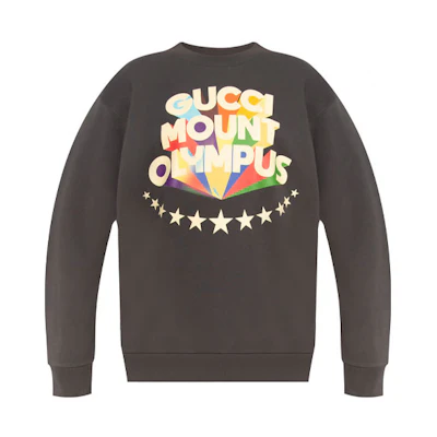 (Women) Gucci Grey FW21 Solid Logo Crewneck Sweatshirt 617964-XJDJK-1042