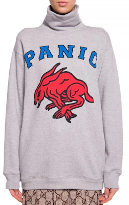 (W) 구찌 그레이 로고 프린트 하이넥 스웻셔츠 598875-XJBX5-1230 Lookbook (W) 구찌 그레이 로고 프린트 하이넥 스웻셔츠 598875-XJBX5-1230