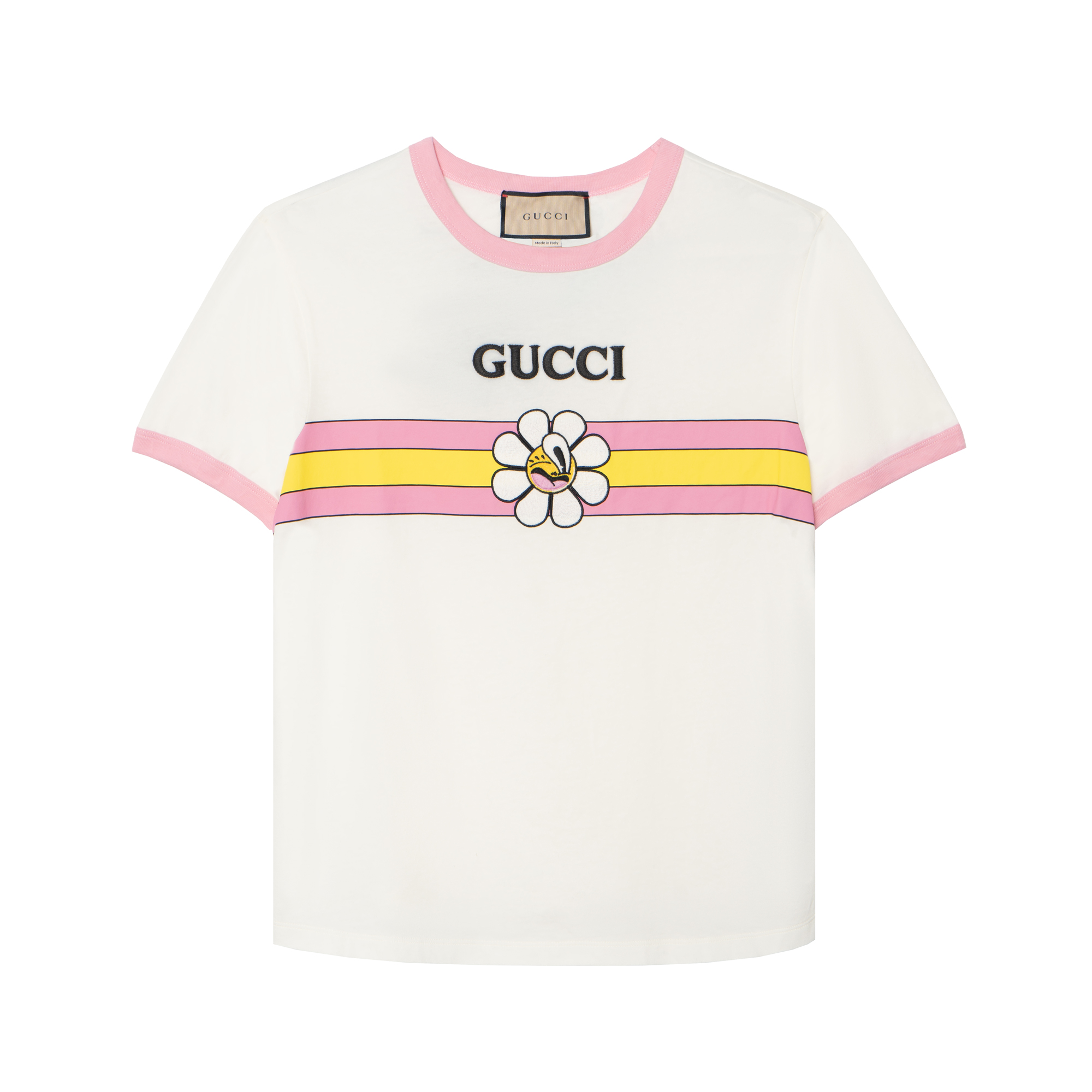(Women) Gucci Grey/White Logo Print Crewneck T-Shirt SS24 723566-XJGHL-9088