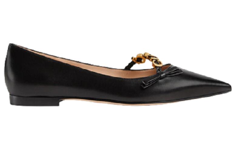 Order (W) Gucci Ballerines Plate ''Noires - GUCCI'' 674772-C9D10-1000