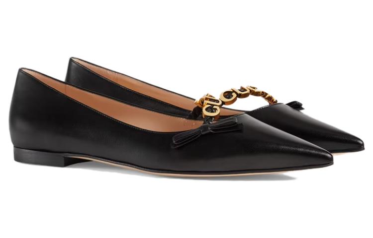 Lookbook (W) Gucci Ballerines Plate ''Noires - GUCCI'' 674772-C9D10-1000