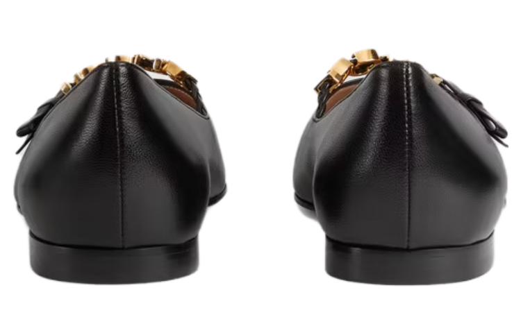 Purchase (W) Gucci Ballerines Plate ''Noires - GUCCI'' 674772-C9D10-1000